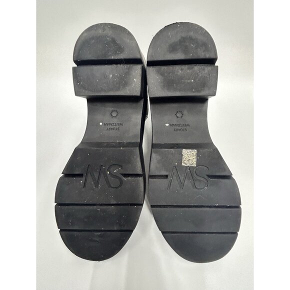 STUART WEITZMAN Norah Lug Boot Black Chelsea SO164 8C Chunky Platform WORN ONCE - Picture 8 of 10